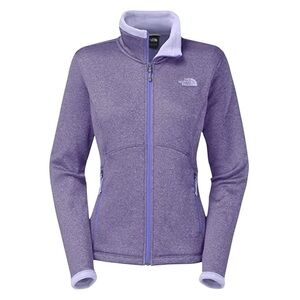 The North Face Agave Jacket Women’s L Purple Full Zip Fleece Lightweight Outdoor
